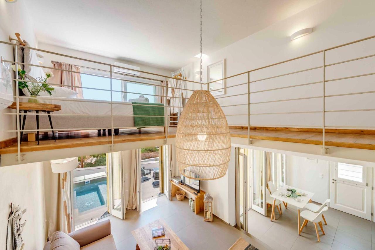 Villa Alba In Syros With Private Jacuzzi อาโซลิมโนส ภายนอก รูปภาพ