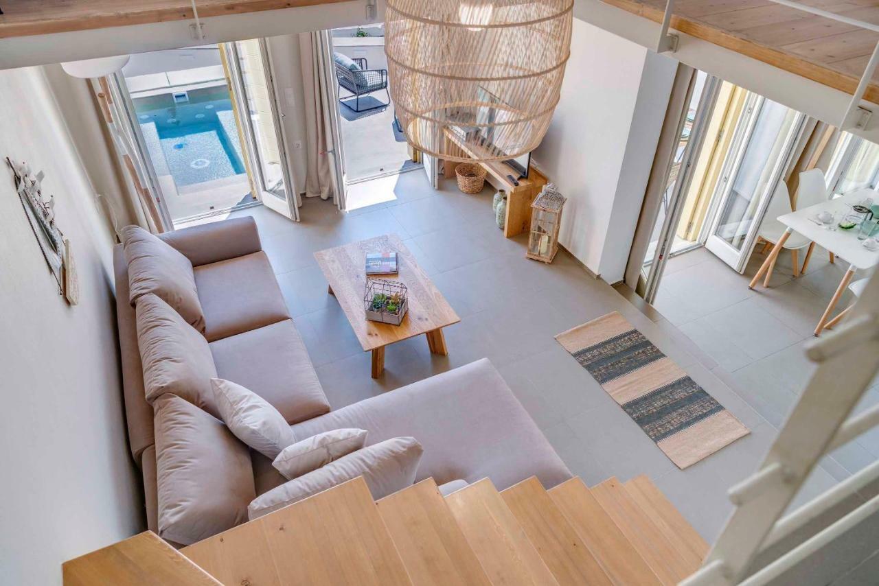 Villa Alba In Syros With Private Jacuzzi อาโซลิมโนส ภายนอก รูปภาพ