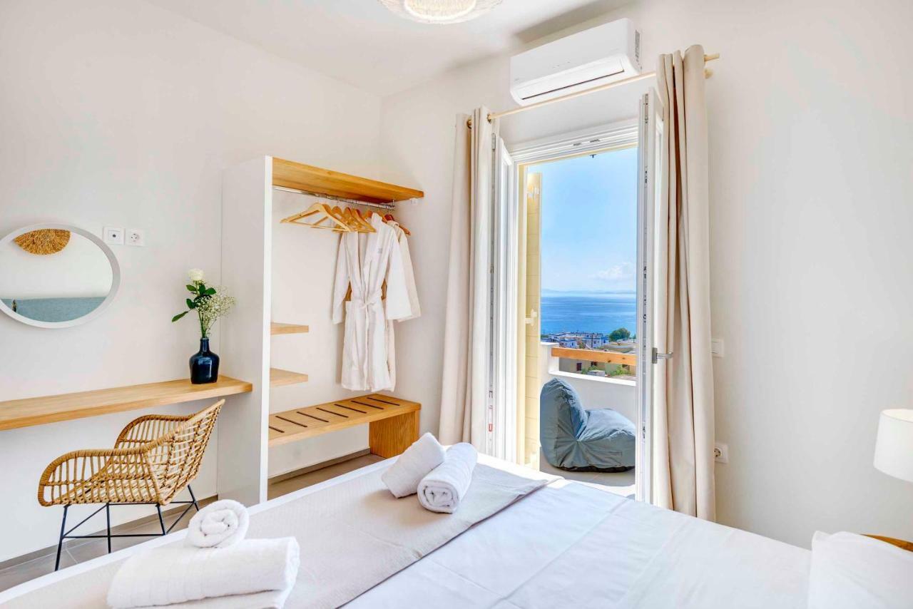 Villa Alba In Syros With Private Jacuzzi อาโซลิมโนส ภายนอก รูปภาพ