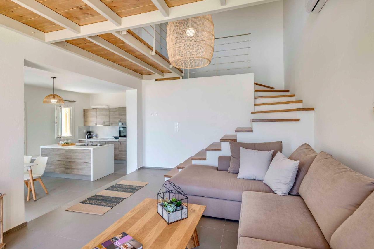 Villa Alba In Syros With Private Jacuzzi อาโซลิมโนส ภายนอก รูปภาพ