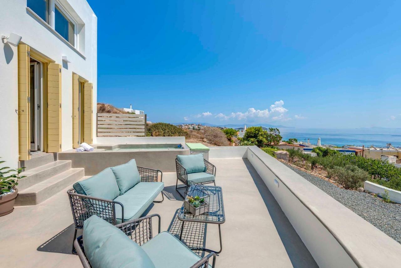 Villa Alba In Syros With Private Jacuzzi อาโซลิมโนส ภายนอก รูปภาพ
