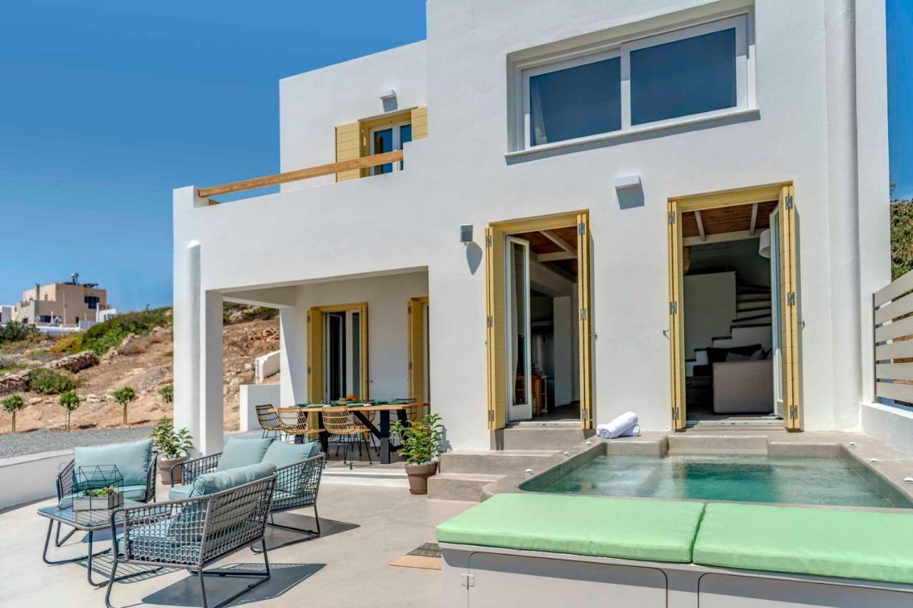 Villa Alba In Syros With Private Jacuzzi อาโซลิมโนส ภายนอก รูปภาพ